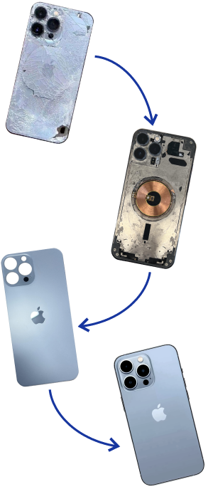 заміна заднього скла на iPhone